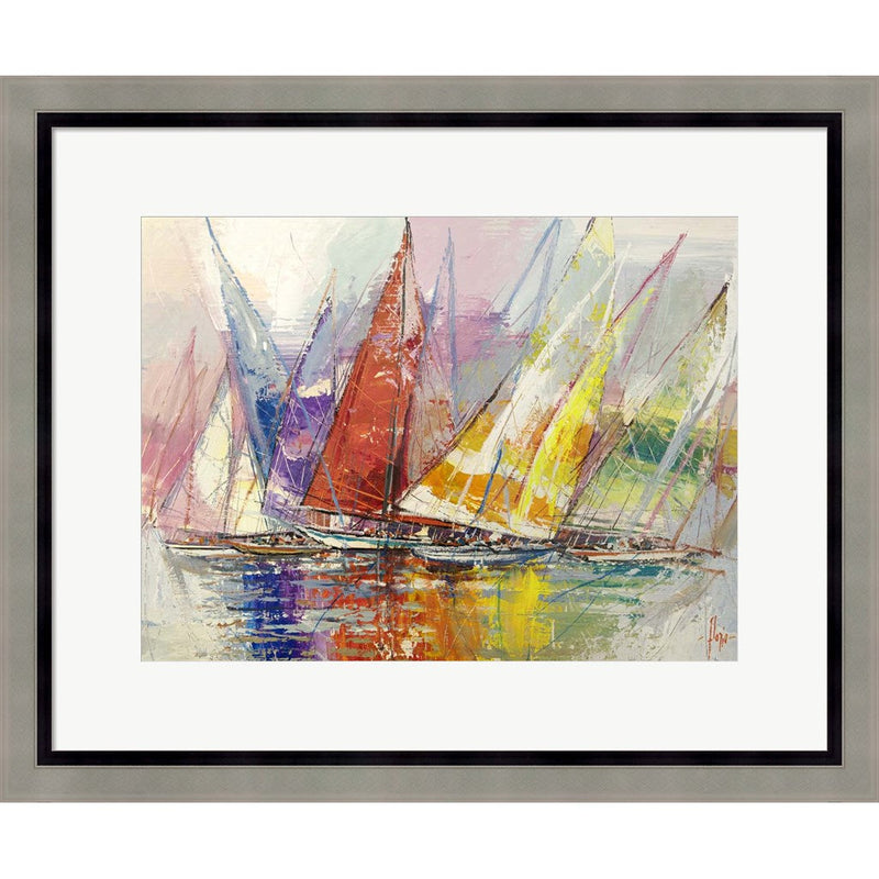 Vele Riflesse by Luigi Florio, Framed Art