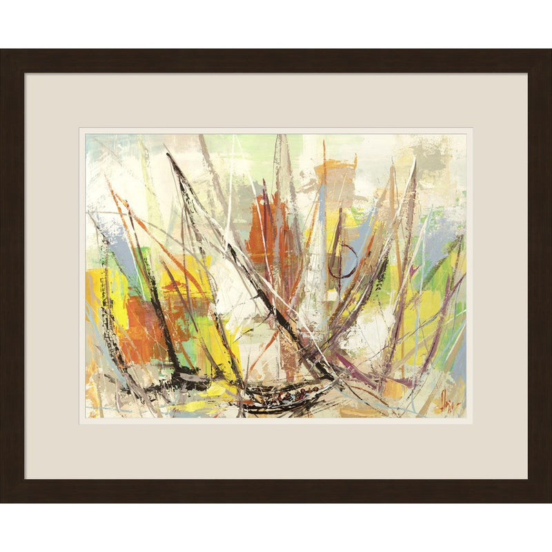 DInamismo di una Regata by Luigi Florio, Framed Art