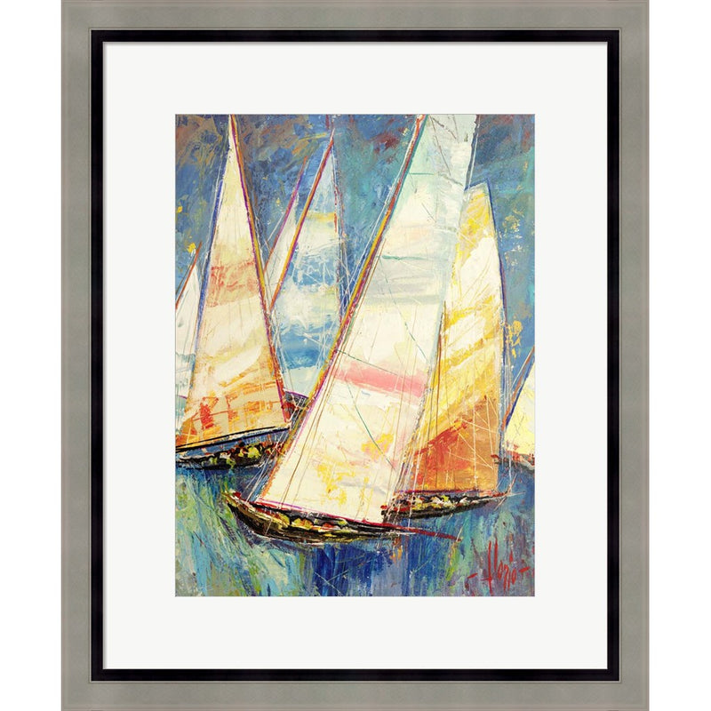 Vele a Colori II by Luigi Florio, Framed Art