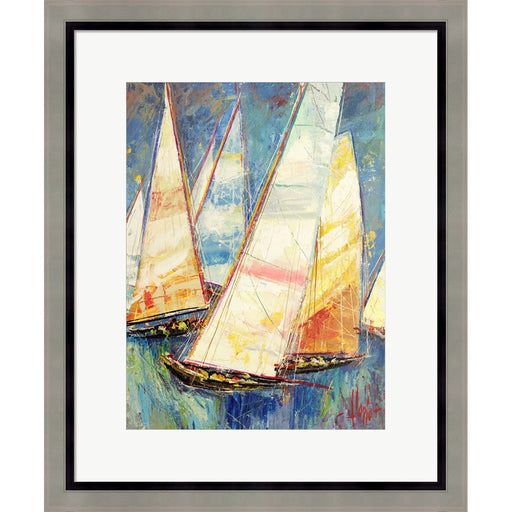 Vele a Colori II by Luigi Florio, Framed Art