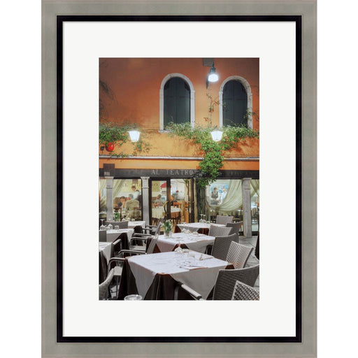 Al Teatro Cafe, Venezia by Alan Blaustein, Framed Art