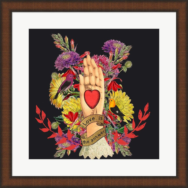 Love Is the Answer by Erika C. Brothers, Framed Art