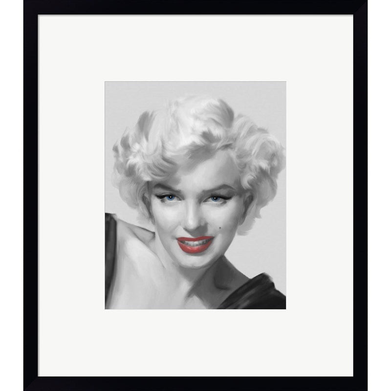 The Look Red Lips by Chris Consani, Framed Art