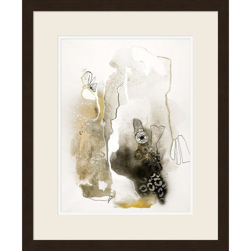 Aqua Sketch 1 by Design Fabrikken, Framed Art