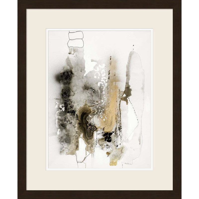 Aqua Sketch 2 by Design Fabrikken, Framed Art