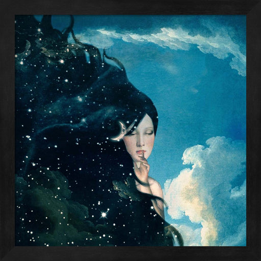 Lady Night by Paula Belle Flores, Framed Art