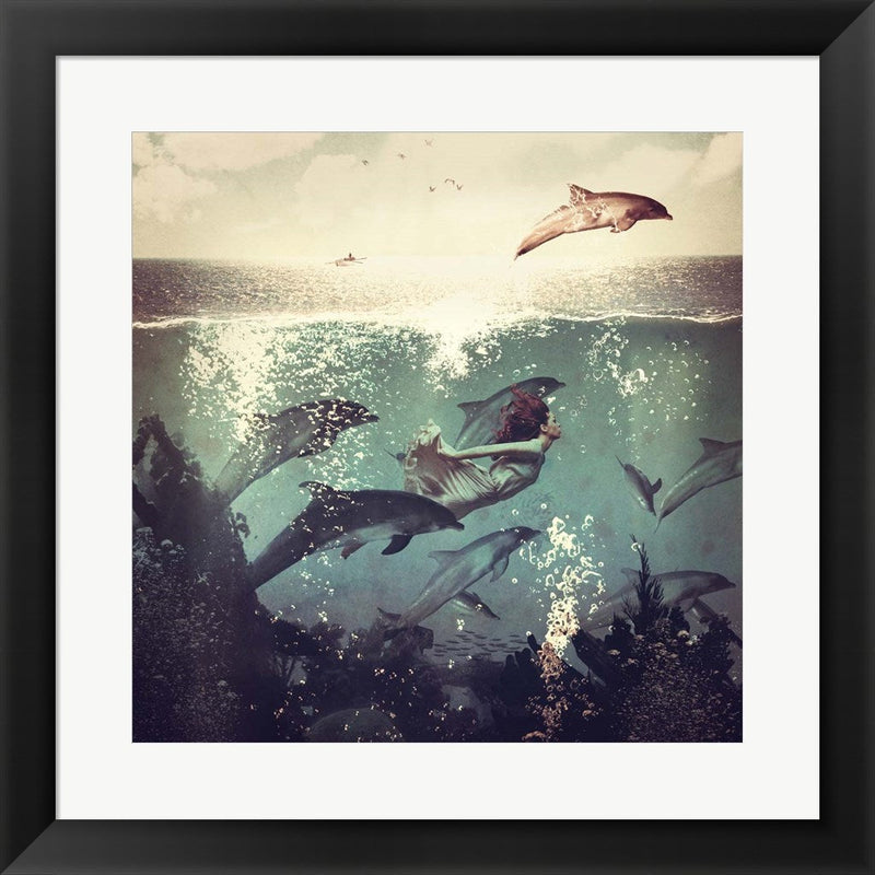 My Favorite Morning Race by Paula Belle Flores, Framed Art