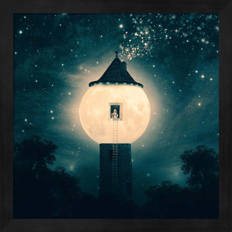 The Moon Tower by Paula Belle Flores, Framed Art