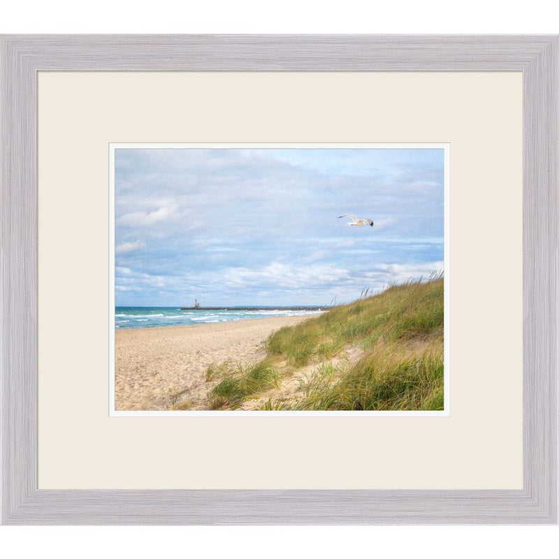Beach & Jetty by Brooke T. Ryan, Framed Art