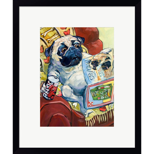 Bark a Lounger by CR Townsend, Framed Art