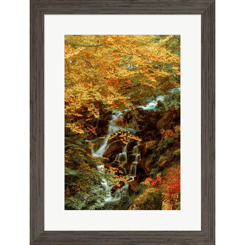 Hidden Waterfall by Lars Van De Goor, Framed Art