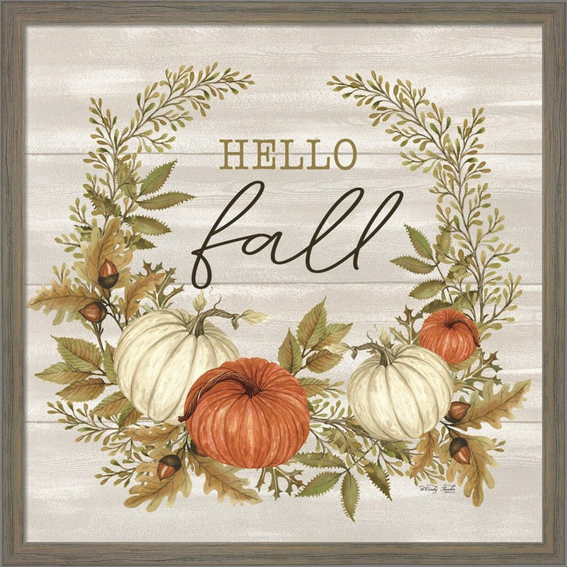 Hello Fall by Cindy Jacobs, Framed Art