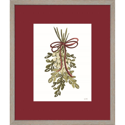 Painterly Mistletoe by House Fenway, Framed Art