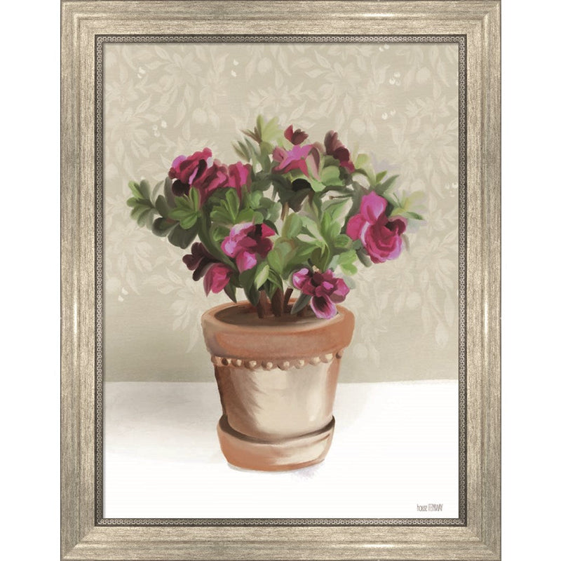 House Begonia Plant by House Fenway, Framed Art
