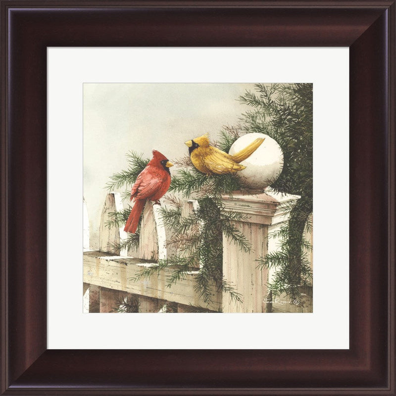 The Fence Sitters by John Rossini, Framed Art