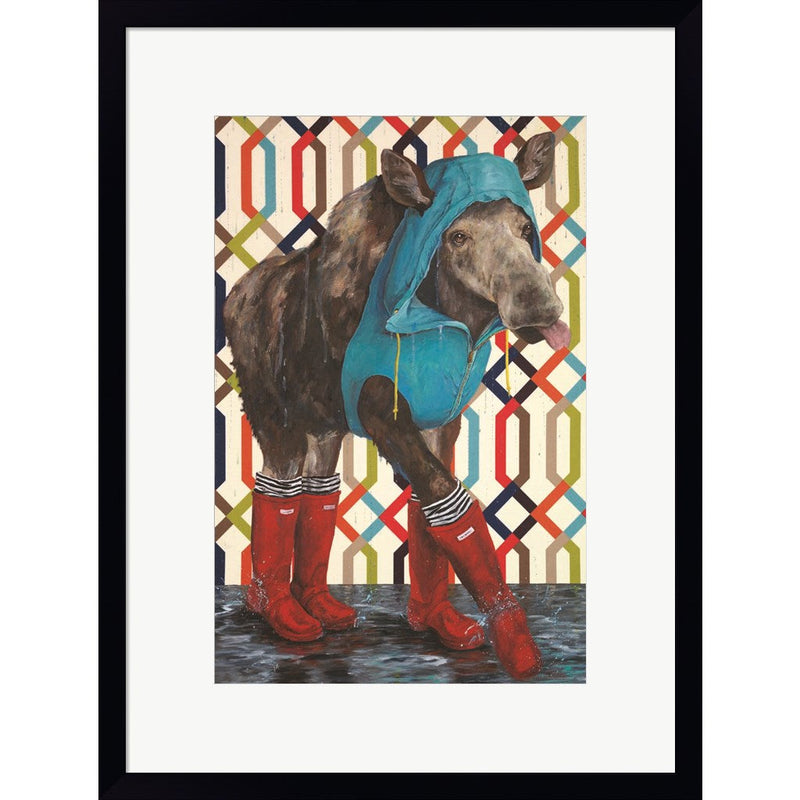 Prancing in the Rain by Kamdon Kreations, Framed Art