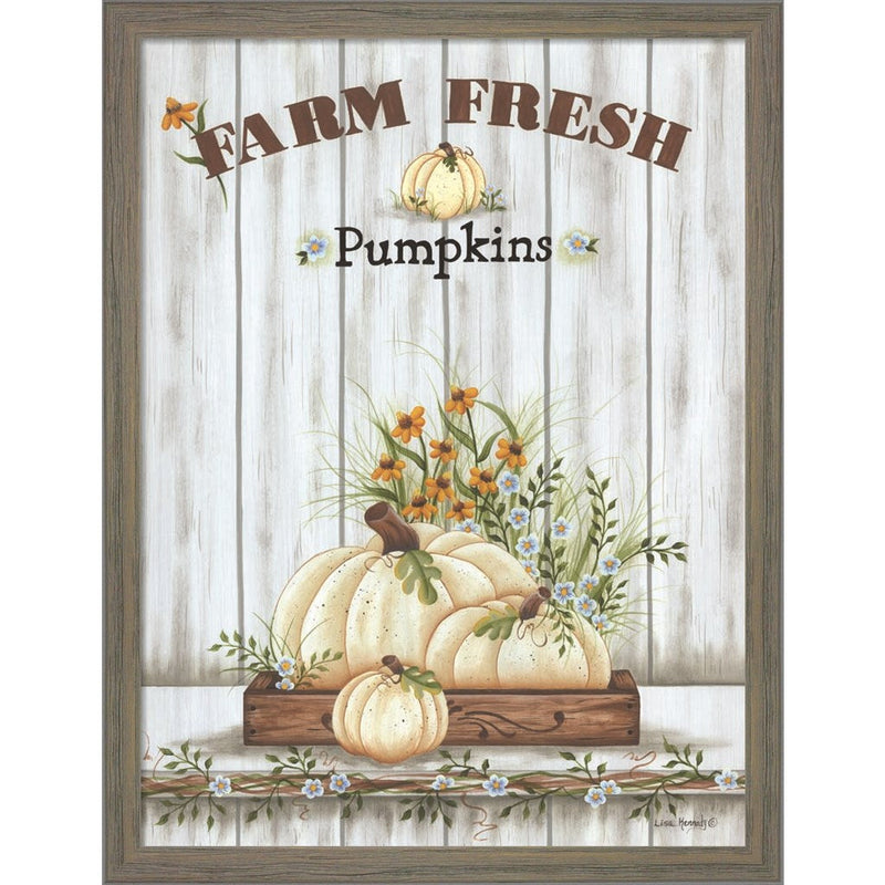 Farm Fresh Pumpkin by Lisa Kennedy, Framed Art