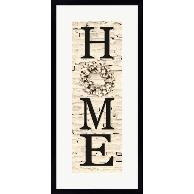 Cotton Wreath Home by Lori Deiter, Framed Art