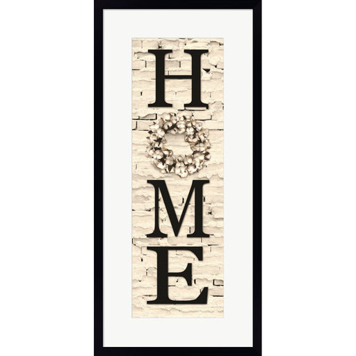 Cotton Wreath Home by Lori Deiter, Framed Art