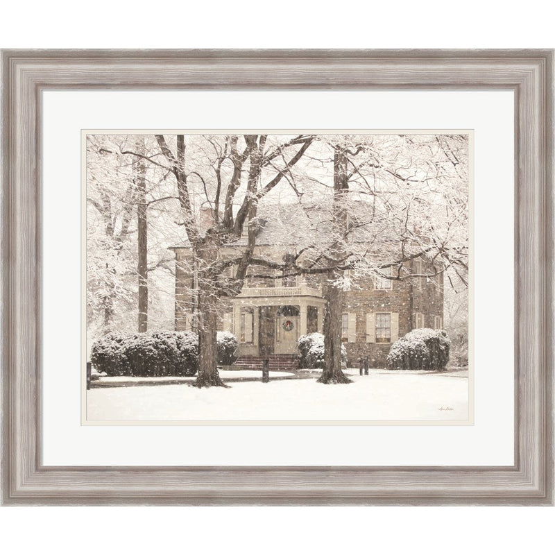 Winter Home at Christmas by Lori Deiter, Framed Art