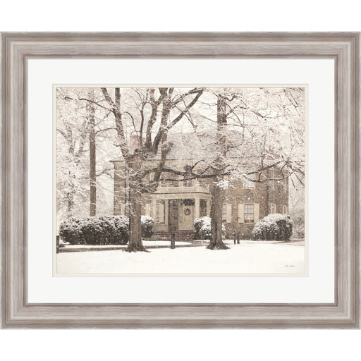 Winter Home at Christmas by Lori Deiter, Framed Art
