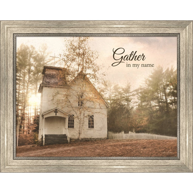 Gather in My Name by Lori Deiter, Framed Art