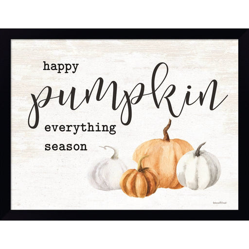 Happy Pumpkin Everything Season by Lettered & Lined, Framed Art