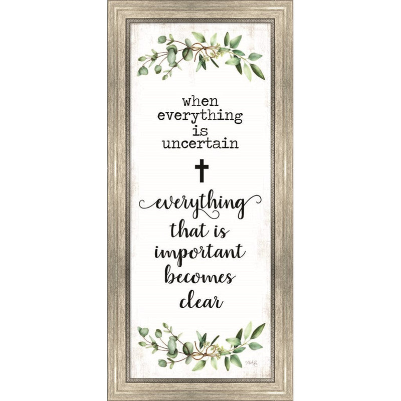 What's Important Becomes Clear by Marla Rae, Framed Art