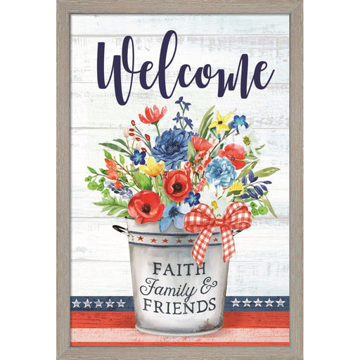 Patriotic Flowers by Mollie B., Framed Art