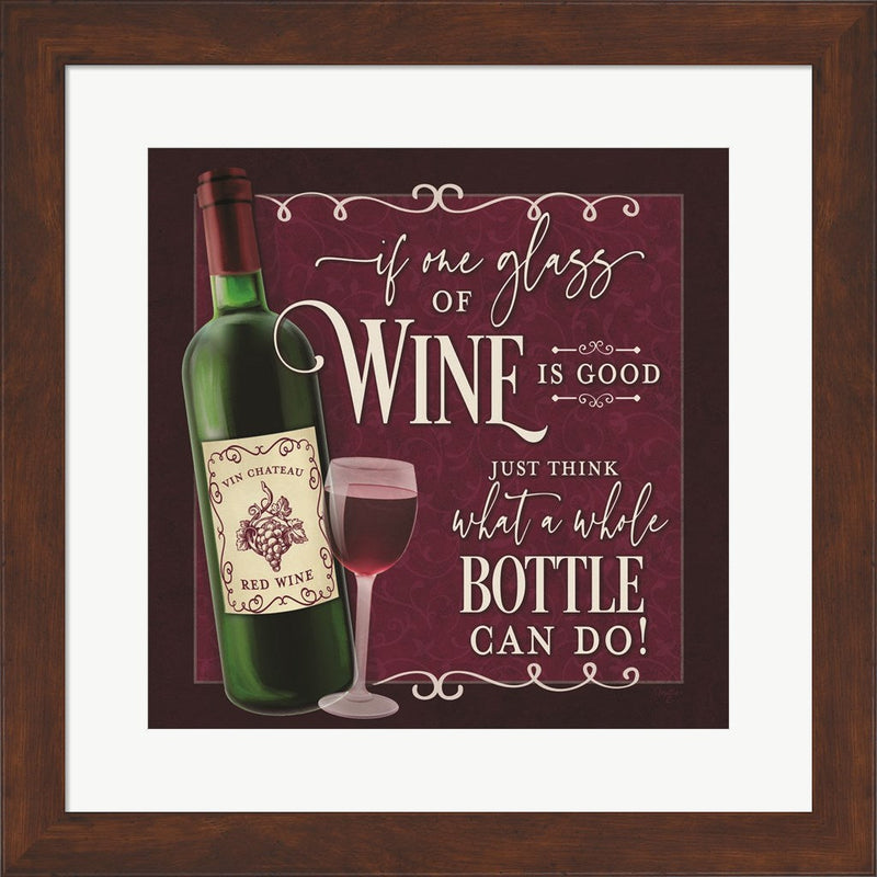 Whole Bottle by Mollie B., Framed Art
