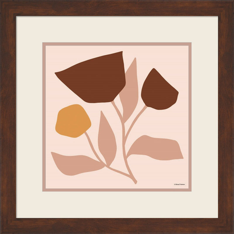 Modern Graphic Floral Stem by Rachel Nieman, Framed Art