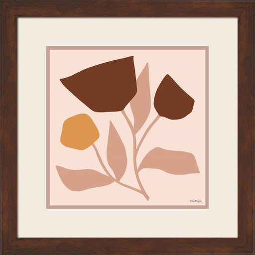 Modern Graphic Floral Stem by Rachel Nieman, Framed Art