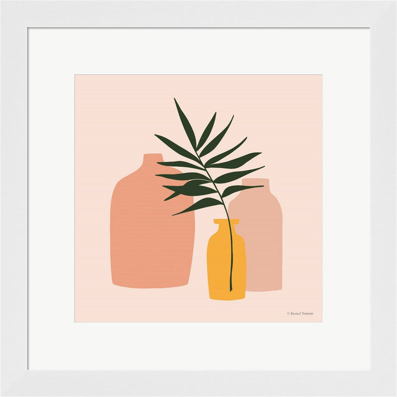 Modern Graphic Vases by Rachel Nieman, Framed Art