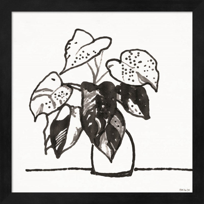 Urn with Plant by Stellar Design Studio, Framed Art