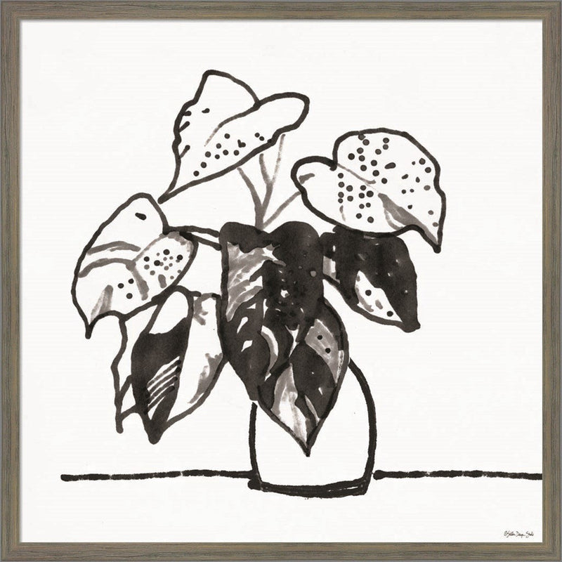 Urn with Plant by Stellar Design Studio, Framed Art
