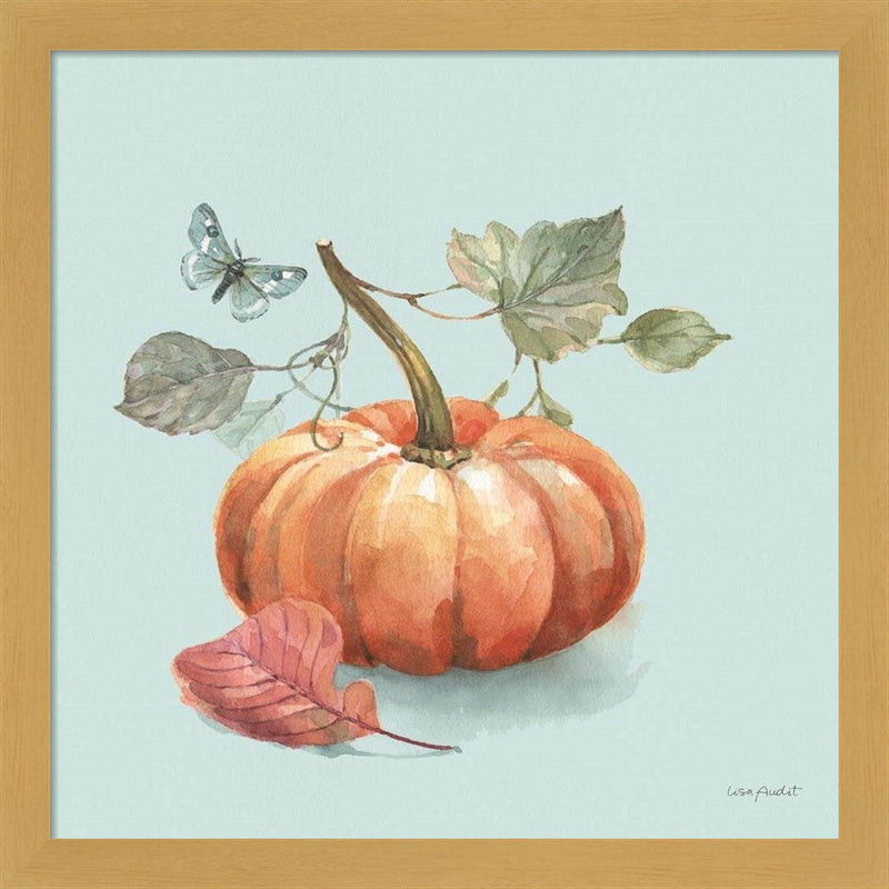 Autumn in Nature 04 on Aqua by Lisa Audit, Framed Art