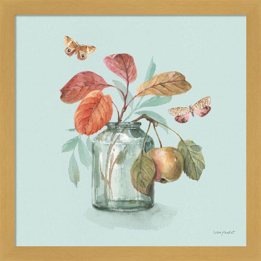 Autumn in Nature 05 on Aqua by Lisa Audit, Framed Art