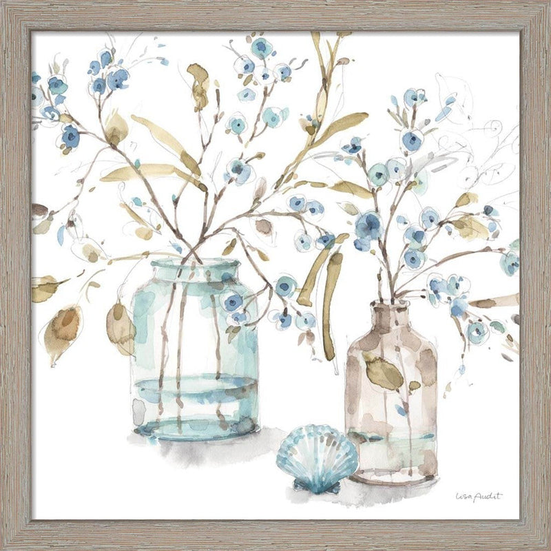 Blue Escape Coastal 02 by Lisa Audit, Framed Art