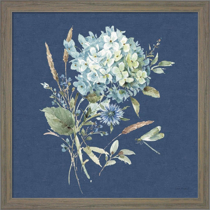 Bohemian Blue 03B by Lisa Audit, Framed Art