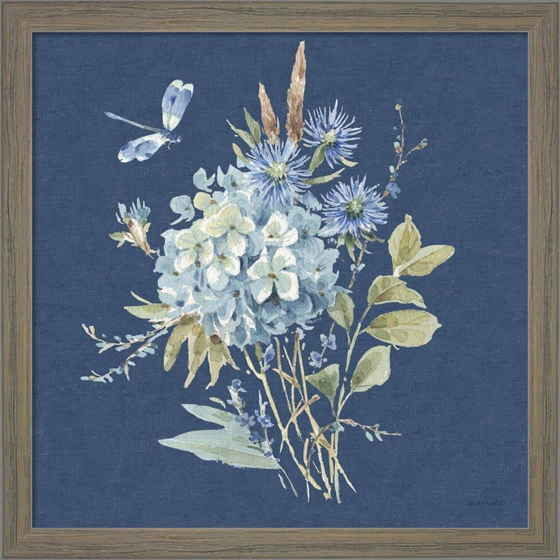 Bohemian Blue 04B by Lisa Audit, Framed Art