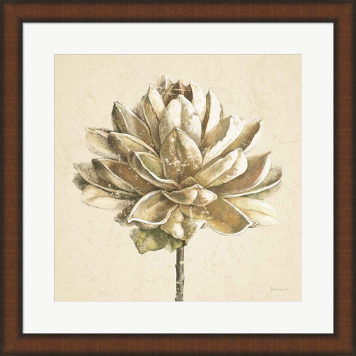 Seed Pod I No Words Cream by Beth Grove, Framed Art