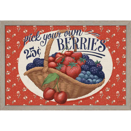Berry Breeze I by Janelle Penner, Framed Art