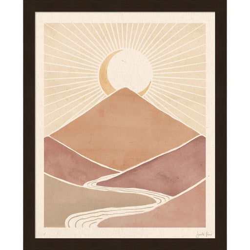 Mid Century Landscape II by Janelle Penner, Framed Art