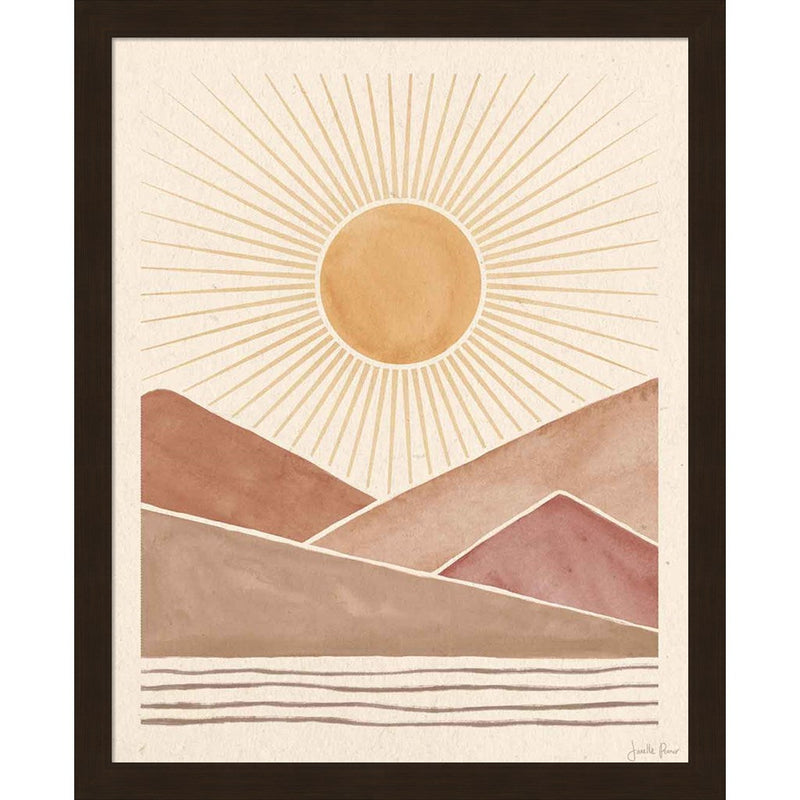 Mid Century Landscape I by Janelle Penner, Framed Art