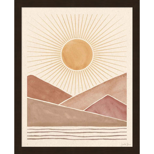Mid Century Landscape I by Janelle Penner, Framed Art
