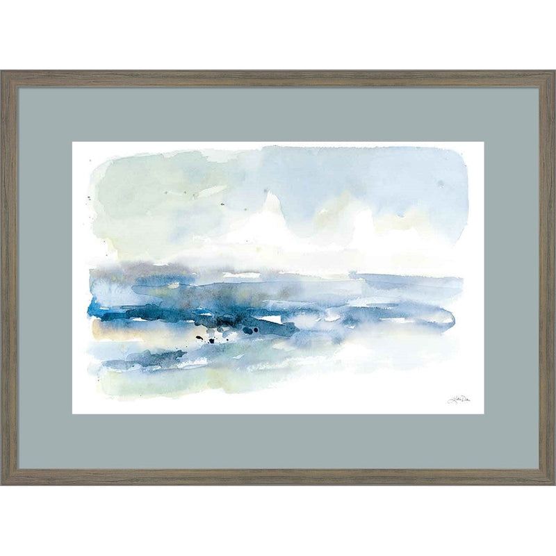 Shoreline Blues I by Katrina Pete, Framed Art