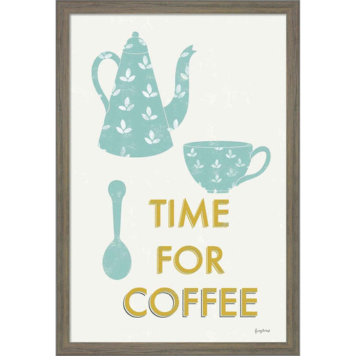 Retro Kitchen Coffee III by Becky Thorns, Framed Art