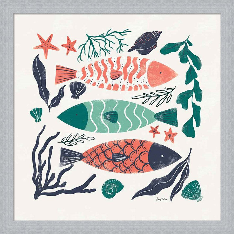 Coastal Reef I by Becky Thorns, Framed Art