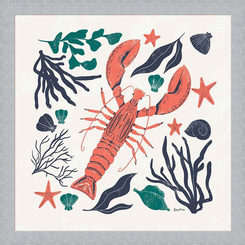 Coastal Reef III by Becky Thorns, Framed Art