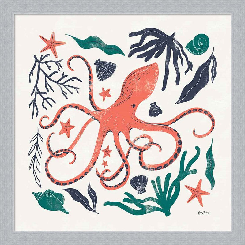 Coastal Reef IV by Becky Thorns, Framed Art